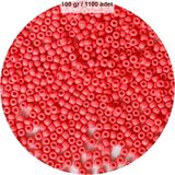 Royaleks Group Karpuz Pembesi Renk 4 mm Yaklaşık 1100 Adet / 100 Gram Cam Boncuk Oya Yazma Bileklik ve Kolye