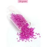 Royaleks Group Kesme Cam Boncuk 2mm - 20 Gram - Şeffaf Fuşya -BNC315