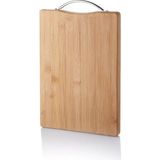 Royaleks Group Metal Tutacaklı Lüx Bambu Kesme Tahtası 30CM X20CMX1.8CM