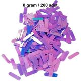 Royaleks Group Mor 15 x 5 mm Dantel Oya Yazma Halhal Abiye Lazer Kesim Pul 200 Adet / 8 Gram