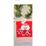 Royaleks Kırmızı %100 Pamuk Bebek Battaniyesi Çift Kat Interlok Penye 85X80 cm