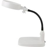 Royaleks Masaüstü 10X LED Işıklı Büyüteç Okuma El Sanatları Onarım Büyüteç 7765