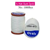 Royaleks No: 1000 Oyalı 4 Kat Suni İpek İğne Oyası Boncuk İpi