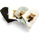 Royaleks Peluş Ayıcık Işlemeli Kadın Soket Çorap 4 Çift - 36 - 40 - Renkli