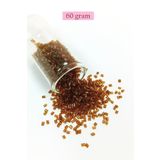 Royaleks RT-RYL-BN24095-41-60 Kesme Cam Boncuk 2Mm - 60 Gram - Şeffaf Açık Kahve - Bnc391