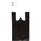 Royaleks Siyah Atlet Poşet Büyük Boy 50X90 cm Takriben 240 Adet 20 kg
