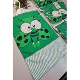 Royaleks Yeşil %100 Pamuk Bebek Battaniyesi Çift Kat Interlok Penye 85X80 cm