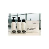 ROYALGROSS Plastik Seyahat Boy 100ml Beyaz Şişe ve Kavanoz 6’lı Set – Çantalı Seyahat Kiti