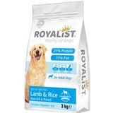Royalist 3 kg Premium Kuzu Etli ve Pirinçli Yetişkin Köpek Maması