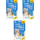 Royalist Creamy Snack – Kedi Ödül Maması (4+1) Üçlü Paket - SOMONLU HAIRBALL CONTROL