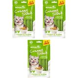 Royalist Creamy Snack – Kedi Ödül Maması (4+1) Üçlü Paket - TAVUKLU DENİZ TARAKLI