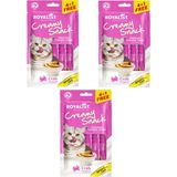 Royalist Creamy Snack – Kedi Ödül Maması (4+1) Üçlü Paket - YENGEÇLİ SKİN & COAT CARE