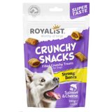 Royalist Crunchy Snacks Somon ve peynir aromalı – Doldurulmuş Köpek Ödül Bisküvileri (100g)