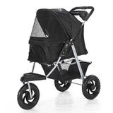 Royalist DTC-803 3 Tekerlekli Kedi Köpek Arabası Siyah 77x43x94 Cm