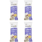Royalist Lollipop Freeze-Dried Kedi Ödülü – 4'lü Paket - Tavuk & Keçi Sütü