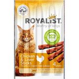 Royalist Ödül Çubukları | %90 Et Içerikli Lezzetli Kedi Ödülleri - Tavuk ve Ciğerli