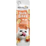 Royalist Soft Bites Somonlu ve Tavuklu Kedi Ödülü 10g x 4 | Yumuşak Kıvam, Tahılsız Formül, Kediler için Özel, 4'lü Paket