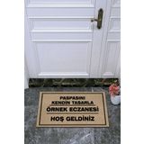 royalmoni Kişiye Özel Üretim Paspasını Kendin Tasarla/örnek Eczanesi Hoşgeldiniz Yazılı Kapı Önü Paspas
