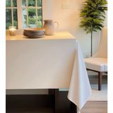 Royalty Kadife Dokulu Krem Masa Örtüsü - 120 x 150 cm