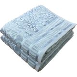 Royam 2 Li Yoncagül %100 Pamuk Kadife Extra Yumuşak El Yüz Havlusu - 45 x 85 cm - İndigo