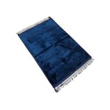 Royam Lüx Kalın Yumuşak Kaymaz Taban Peluş Seccade 80 X 120 Lacivert