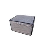 Royam Maxi Çok Amaçlı Saklama Kutusu Kutu Hurç Organizer Oyuncak Kutusu Hurç Çizgi Desen 40x50x30