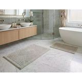 Royam Mevsim Home 2'Li Set Banyo Halısı, Paspası %100 Pamuklu Kaymaz Taban