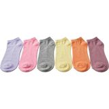 Royam Mosaic 6 Çift Bambu Kadın Patik Extra Soft Parfümlü Çorap Seti 36 - 40 No - Standart - Çok Renkli