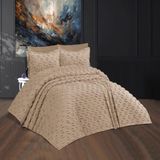 Royam Prestij Çift Kişilik Yatak Örtüsü Pike Takımı 6 Parça - Bej - 250 x 260 cm