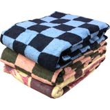 Royam Tek Kişilik Şantiye Işçi Peluş Battaniye Sıcak Tutan 160 X 210 Karışık - 160 x 210 cm - Renkli