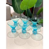 Royking Konik Cup Bardak Mavi Kokteyl Kase Su Bardağı Yv-495