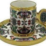 Royking Ricamo 6Lı Kahve Fincan Takımı Mor-Somon Bky 001
