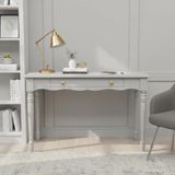 Roys Ahşap 100 cm Masif Açık Gri Tornalı Çalışma Masası - 100 x 60
