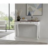 Roys Ahşap 100 cm Masif Lükens Beyaz Ceviz Çalışma Masası - 100 x 60 - Beyaz - Ceviz