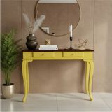Roys Ahşap 100 cm Masif Lükens Sarı Ceviz Dresuar - Sarı - Ceviz