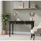 Roys Ahşap 100 cm Masif Siyah Tornalı Çalışma Masası - 100 x 60