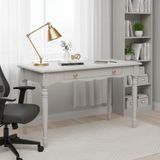 Roys Ahşap 110 cm Masif Açık Gri Tornalı Çalışma Masası - 110 x 70