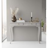Roys Ahşap 110 cm Masif Lükens Açık Gri Çalışma Masası - 110 x 70