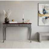 Roys Ahşap 110 cm Masif Lükens Gri Ceviz Çalışma Masası - Gri - Ceviz - 110 x 70