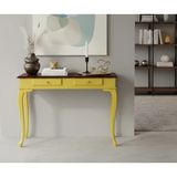 Roys Ahşap 110 cm Masif Lükens Sarı Ceviz Çalışma Masası - 110 x 70