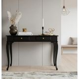 Roys Ahşap 110 cm Masif Lükens Siyah Çalışma Masası - 110 x 70