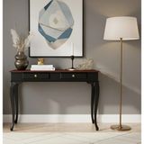 Roys Ahşap 110 cm Masif Lükens Siyah Ceviz Çalışma Masası - Siyah - Ceviz - 110 x 70