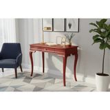 Roys Ahşap 110 cm Masif Rustik Bordo Çalışma Masası - 110 x 70