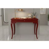Roys Ahşap 110 cm Masif Rustik Bordo Dresuar