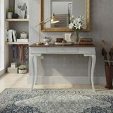 Roys Ahşap 110 cm Masif Rustik Gri Ceviz Dresuar - Gri - Ceviz