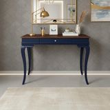 Roys Ahşap 110 cm Masif Rustik Lacivert Ceviz Dresuar - Lacivert - Ceviz