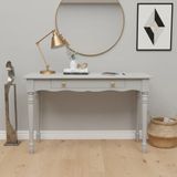 Roys Ahşap 120 cm Masif Açık Gri Tornalı Çalışma Masası - 120 x 80
