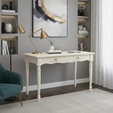 Roys Ahşap 120 cm Masif Krem Tornalı Çalışma Masası - 120 x 80
