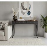 Roys Ahşap 120 cm Masif Lükens Antrasit Ceviz Çalışma Masası - 120 x 80 - Antrasit - Ceviz