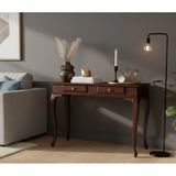Roys Ahşap 120 cm Masif Lükens Ceviz Çalışma Masası - 120 x 80